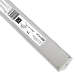 Профиль для светодиодной ленты 1616 1м комплект, угловой, матовый рассеиватель L1000x160x160mm TDM 