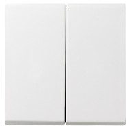 Клавиша IP44 для 2-х клавишного выключателя Gira Standard 55, E2 белый матовый