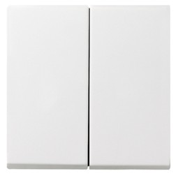 Клавиша IP44 для 2-х клавишного выключателя Gira Standard 55, E2 белый матовый 