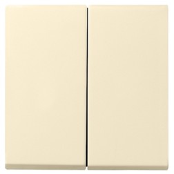 Клавиша IP44 для 2-х клавишного выключателя Gira Standard 55, E2 кремовый глянцевый 