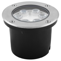 Светодиодный светильник тротуарный (грунтовый) SP4112 6LED 6W холодный белый D120/d104x90mm IP67 