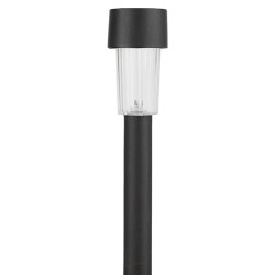 Садовый светильник ЭРА SL-PL30 на солнечной батарее, пластик, черный, 30см 