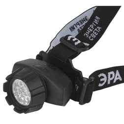 Фонарь ЭРА GB-603 Налобный 14LED, 3xAAA, 4 режима, черный 