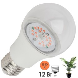 Светодиодная лампа для рассады ЭРА FITO-12W-RB-E27-K 12W 1310K 220V E27 RB d60х110mm 786113 