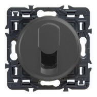 Розетка телефонная 1xRJ11 Legrand Celiane Графит (в сборе) 