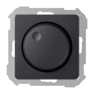 Светорегулятор поворотный 500 Вт Simon Simon 82 Concept Черный матовый (в сборе) 