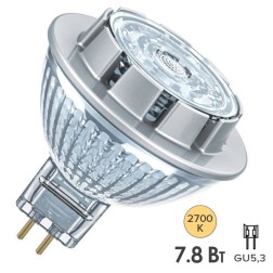 Лампа светодиодная Osram LED PARATHOM MR16D 7.8W/827 (50W) 12V 36° GU5.3 DIM 621Lm 