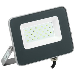 Прожектор LED СДО 07-20G 20W 230V green IP65 серый IEK 