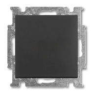 Розетка с заземлением и с крышкой ABB Basic 55 Шато-Черный (в сборе) 