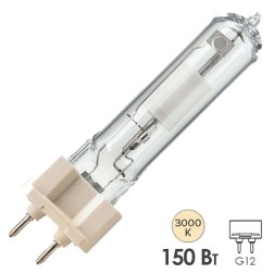 Лампа металлогалогенная GE CMH150/T/UVC/U/830/G12 (МГЛ) 