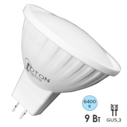 Лампа светодиодная FL-LED MR16 9W 6400K 220V GU5.3 56xd50 840LM 