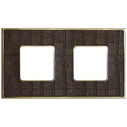 Рамка 2-ная Fede Vintage Tapestry, alicocobrown-bright gold 