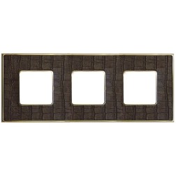 Рамка 3-ная Fede Vintage Tapestry, alicocobrown-bright gold 