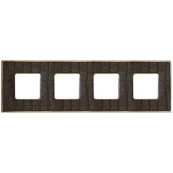 Рамка 4-ная Fede Vintage Tapestry, alicocobrown-bright gold 