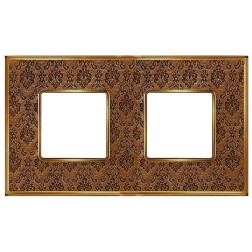 Рамка 2-ная Fede Vintage Tapestry, decorbrass - bright gold 