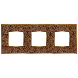Рамка 3-ная Fede Vintage Tapestry, decorbrass - bright gold 