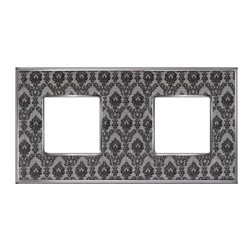 Рамка 2-ная Fede Vintage Tapestry, decornoir - bright chrome 