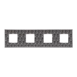 Рамка 4-ная Fede Vintage Tapestry, decornoir - bright chrome 