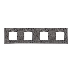 Рамка 4-ная Fede Vintage Tapestry, alienasilver - bright chrome 