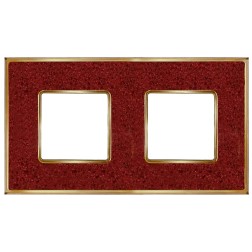 Рамка 2-ная Fede Vintage Corinto, pompeired-bright gold 