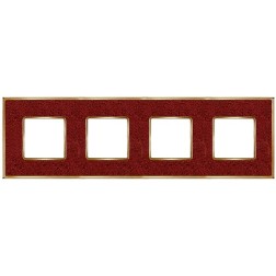 Рамка 4-ная Fede Vintage Corinto, pompeired-bright gold 