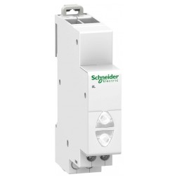 Световой индикатор iIL Acti 9 Schneider Electric белый+белый 110-230В 1 модуль 