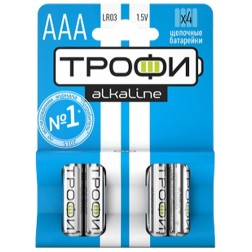 Батарейка AAA LR03 1.5V Трофи (упаковка 4шт) 5055283002048 