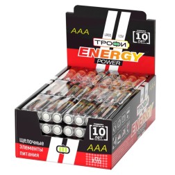 Батарейка AAA LR03-4S 1.5V Трофи promo-box (упаковка 96шт) 5055945520828 