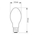 Лампа ртутная ДРВ Philips ML 500W 225-235V E40 бездроссельная 