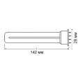 Лампа бактерицидная Osram HNS S/E 9W 4P 2G7 L142mm специальная безозоновая 