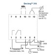 Терморегулятор Devireg 316, -10C-+50C с датчиком пола 