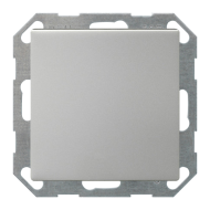 Светорегулятор кнопочный 400 Вт Gira E2 Нержавеющая сталь (в сборе) 