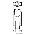 Лампа металлогалогенная Osram HQI-TS 150W/D RX7s-24 (МГЛ) 