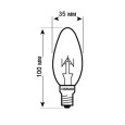 Лампа накаливания свеча Osram CLASSIC B CL 40W E14 прозрачная (ЛОН) 