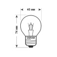 Лампа накаливания шарик Osram CLASSIC P CL 40W E27 прозрачная (ЛОН) 