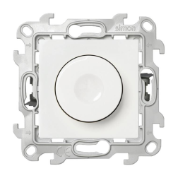 Светорегулятор поворотный 450 Вт Simon Simon 24 Белый (в сборе) 