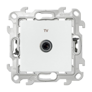 Розетка TV простая Simon Simon 24 Белый (в сборе) 