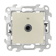 Розетка TV оконечная Simon Simon 24 Слоновая кость (в сборе) 