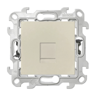 Розетка телефонная 1xRJ11 Simon Simon 24 Слоновая кость (в сборе) 