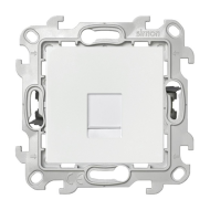 Розетка компьютерная 1xRJ45 UTP 5e категории Simon Simon 24 Белый (в сборе) 