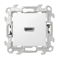 Розетка HDMI Simon Simon 24 Белый (в сборе) 
