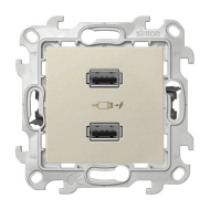 Розетка USB для зарядки устройств Simon Simon 24 Слоновая кость (в сборе) 