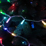 Гирлянда Нить 10м, 100 LED, цвет: RGB. свечение с динамикой (при использовании контроллера), 230 В