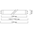 Люминесцентная лампа для овощей, фруктов, рыбы T5 Sylvania FHE28W FOODSTAR FRESH 6400K G5, 1149mm 