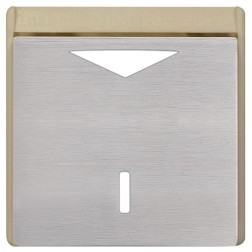 Карточный выключатель механический в отделке Soho Fede Brushed Nickel бежевый 