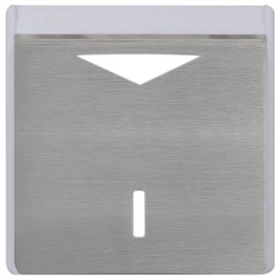 Карточный выключатель механический в отделке Soho Fede Brushed Graphite бежевый 