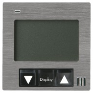 Терморегулятор 16А 230В для управления теплыми полами с суппортом Soho Fede Brushed Graphite черный