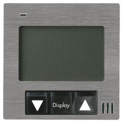 Терморегулятор 16А 230В для управления теплыми полами с суппортом Soho Fede Brushed Graphite черный 