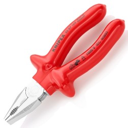 Пассатижи Knipex 160мм с изолированными однокомпонентными рукоятками VDE 1000V 