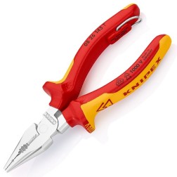 Пассатижи удлиненные Knipex 145мм с изолированными двухкомпонентными рукоятками с кольцом VDE  1000V 